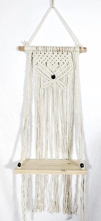 Macrame Diy WallHanging / Wall Decor Hanging Planters - Free Size, , Indoor, Pack of1